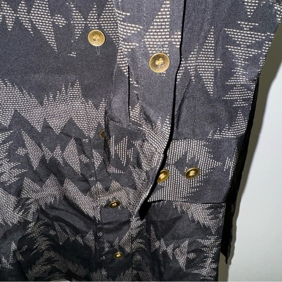 NWT Pendleton North Plains Tunic in Black Sonora Silk size small - Picture 5 of 11